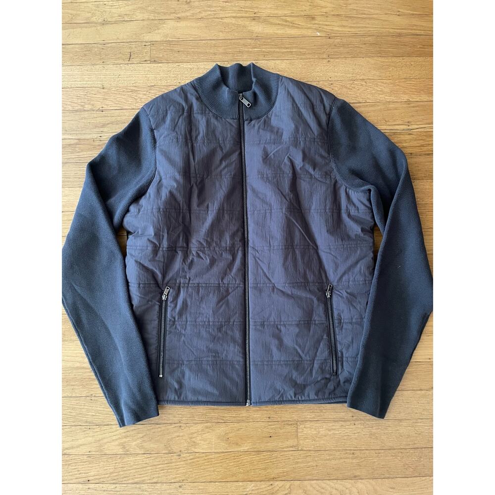 Kin by John Lewis Women’s Hybrid Zip Lightweight Jacket Dark Gray Size Medium